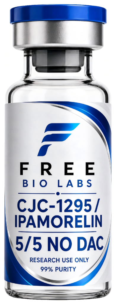 CJC-1295 / Ipamorelin 5/5 (No DAC) research vial