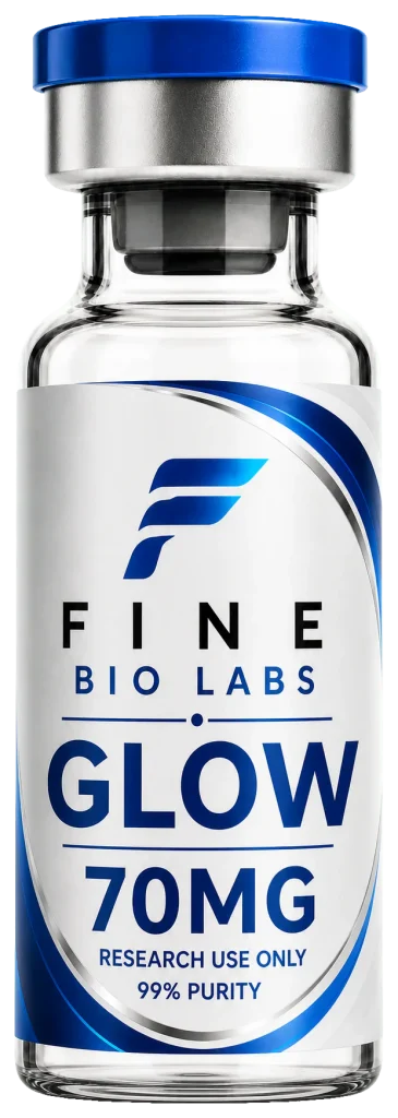 GLOW 70mg research vial