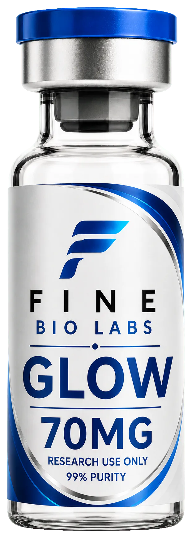 GLOW 70mg research vial
